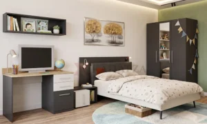 Σετ παιδικό – Εφηβικό δωμάτιο σε διχρωμία