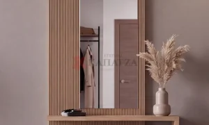 Μοντέρνο έπιπλο εισόδου με καθρέφτη & ξύλινη επένδυση